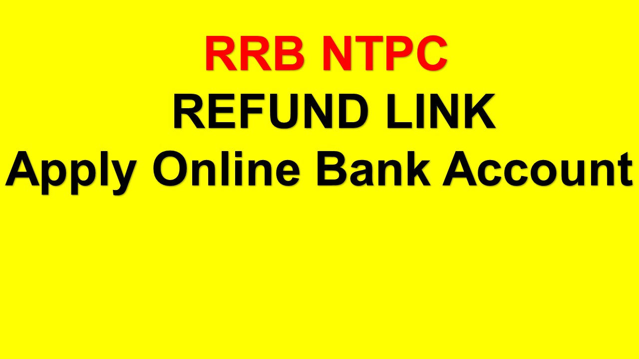 RRB NTPC Fee Refund